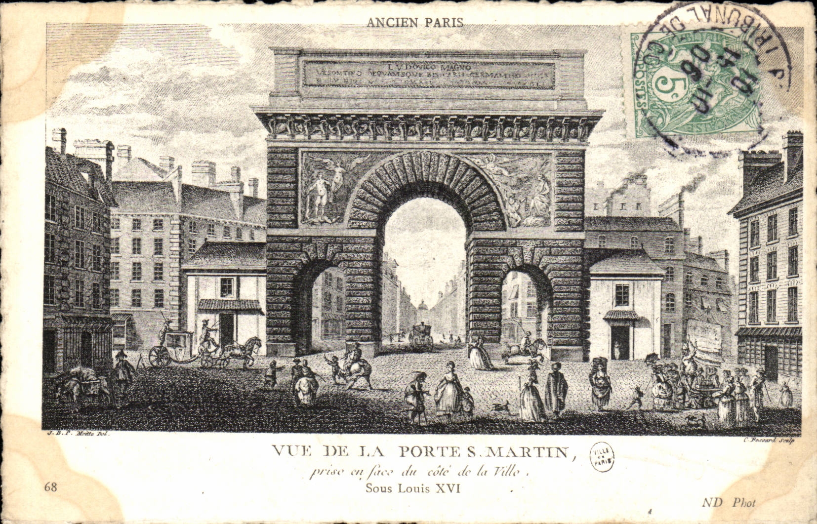 Paris 10 Ancien Paris - Porte Saint Martin - CPA 