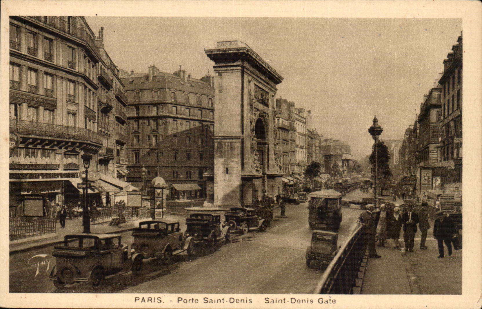 Paris 10 - Porte Saint Denis - Automobile - CPA 