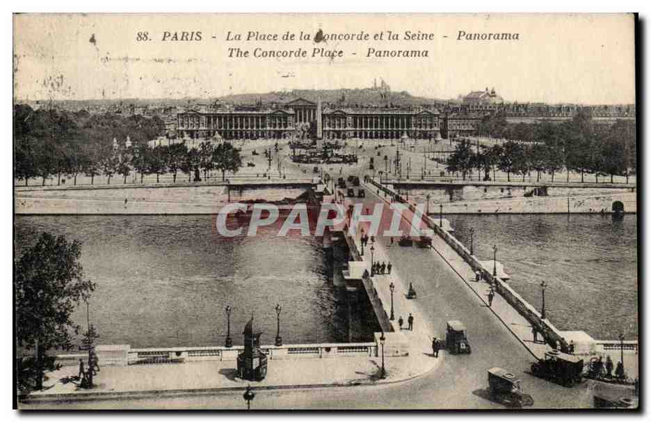 Paris 8 - La Place de la Concorde et la Seine - CPA 