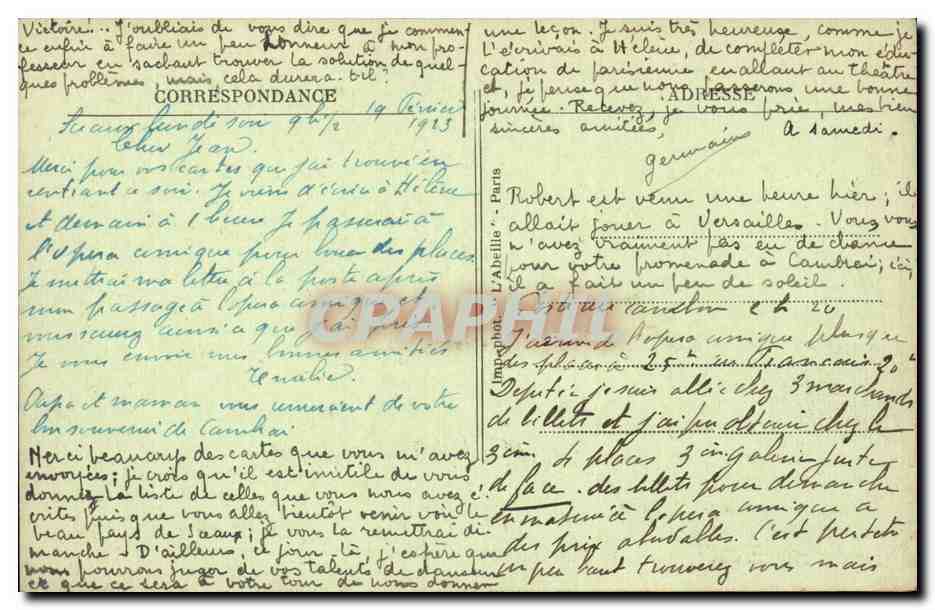 Paris 5 - La Rue Soufflot et le Pantheon - CPA  — Rückseite