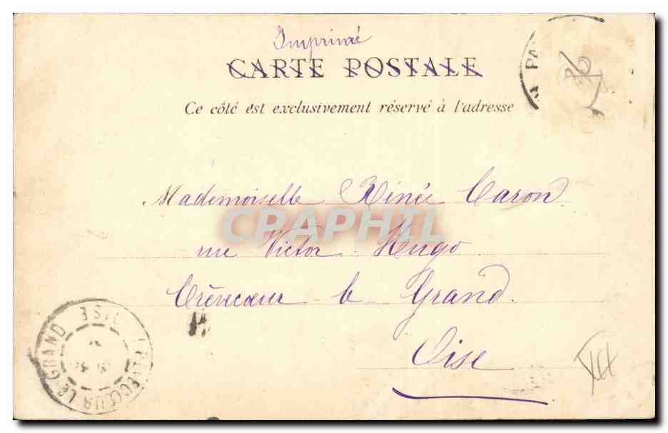 Paris 10 - Place de la Bastille - CPA  — Verso