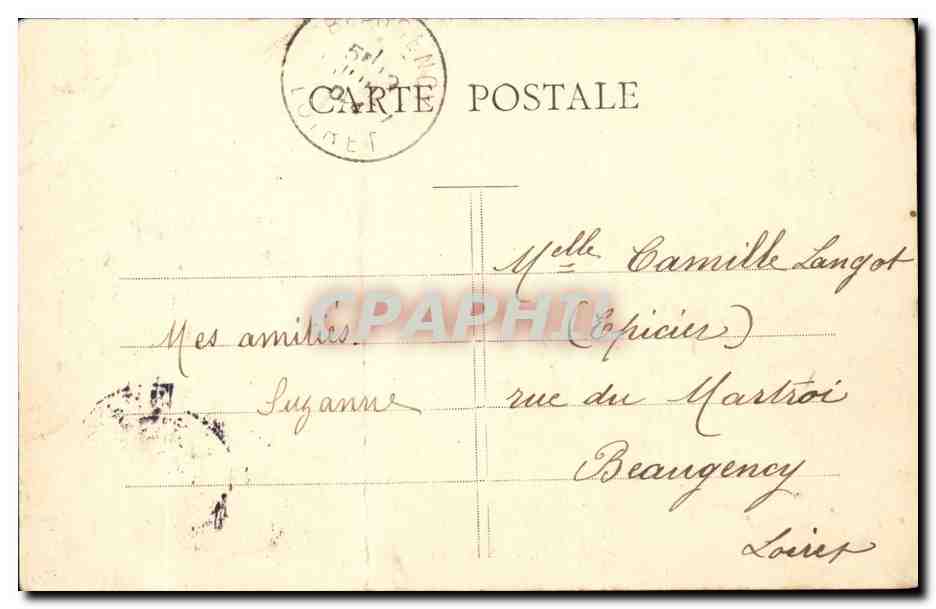 Paris - La Porte Dorée - G. I. - Nr. 288 — Rückseite