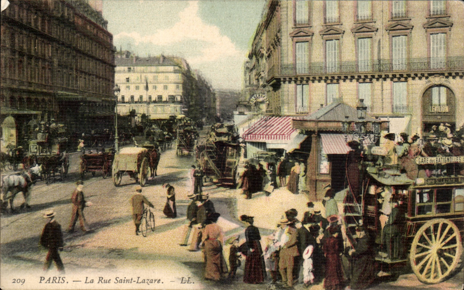 Parigi — La Rue Saint-Lazare — LL. — n°209