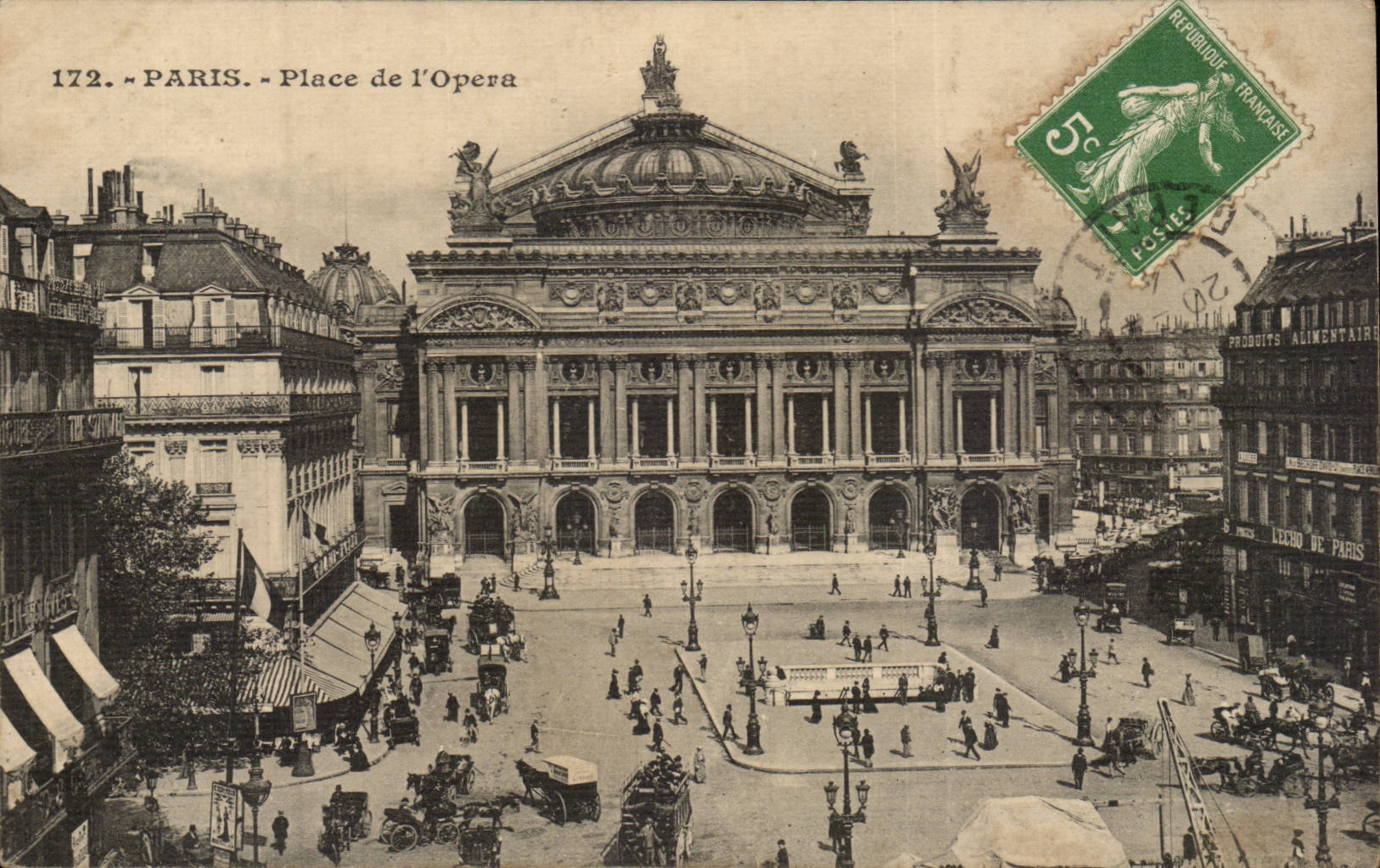 Paris - 8 - Place de l'Opera CPA 