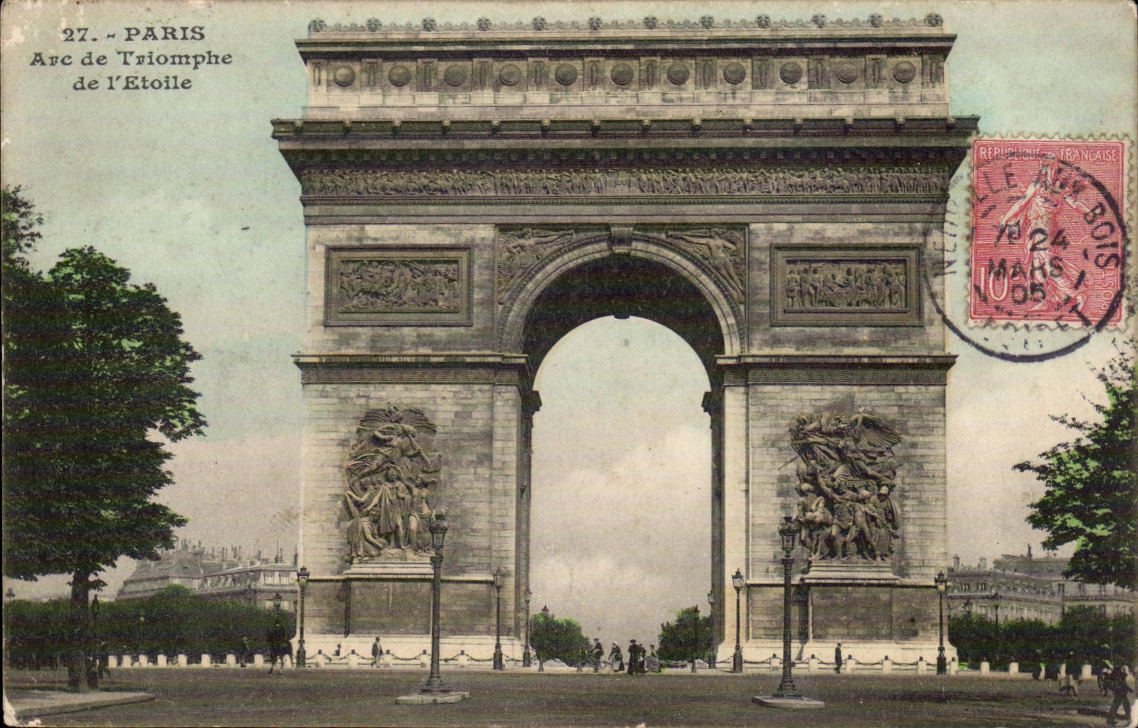 Paris 8 - l'Arc de Triomphe de l'Etoile - CPA 