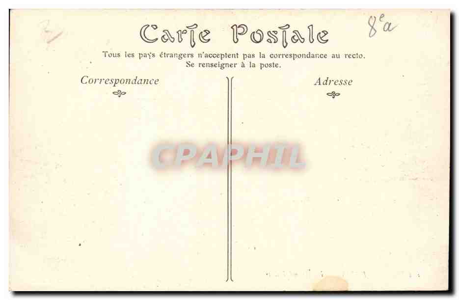Paris 8 - Le Grand Palais - CPA  — Verso