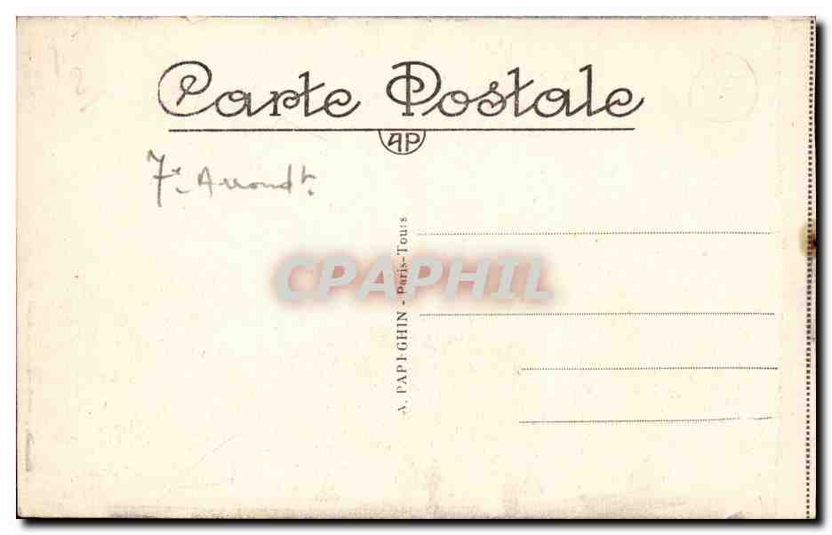 Paris 7 Le Tombeau de Napoleon Ier aux Invalides - CPA  — Rückseite