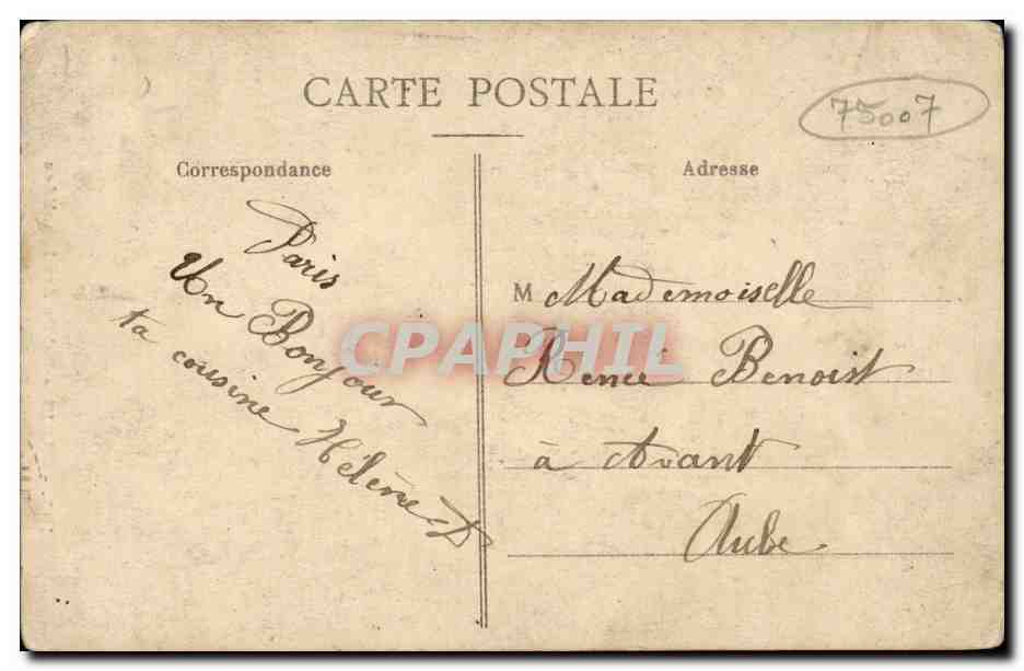 Paris 7 Le Tombeau de Napoleon Ier aux Invalides - CPA  — Rückseite