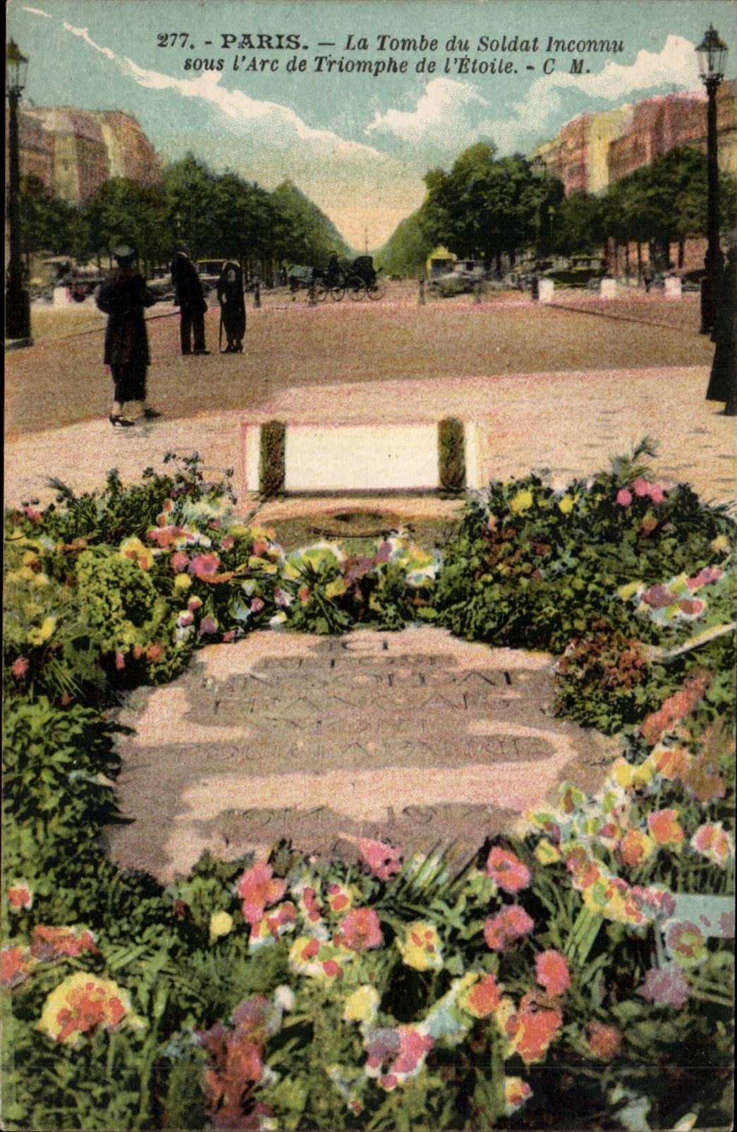 Paris 8 - La Tombe du Soldat Inconnu sous l'Arc de Triomphe - CPA 