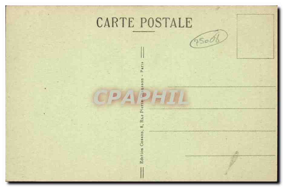 Paris 8 - La Tombe du Soldat Inconnu sous l'Arc de Triomphe - CPA  — Rückseite