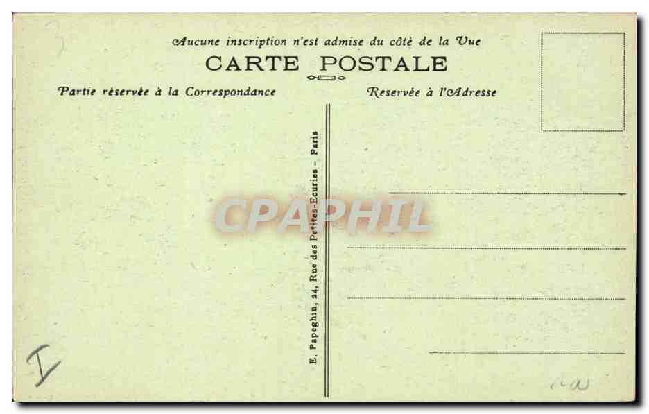 Paris - 1 - La Conciergerie et le Pont au Change - CPA  — Rückseite