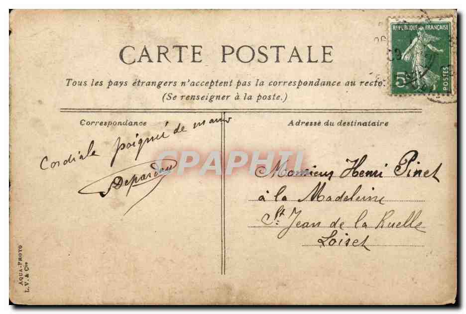 Paris - 16 - Lycee Janson de Sailly - Entree Principale - CPA  — Back