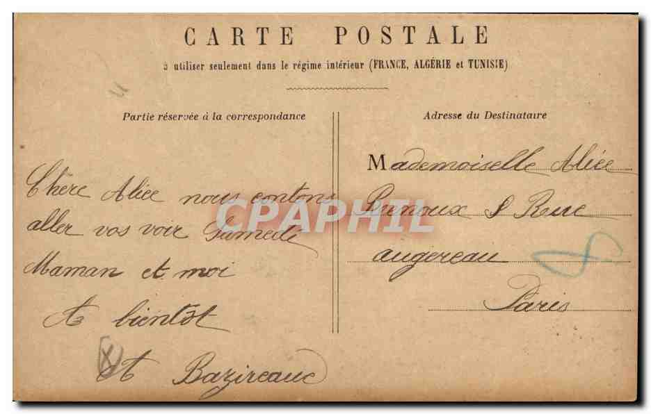 Paris 10 Porte Saint Martin - CPA  — Verso