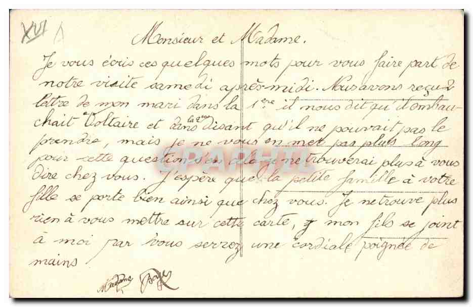 Paris 8 - L'avenue Foch - CPA  — Verso