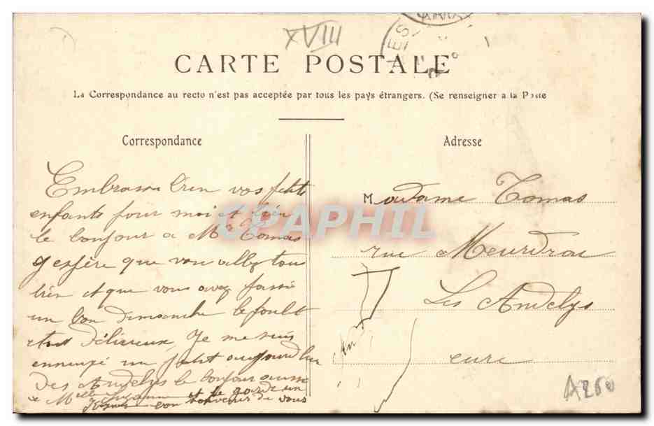 Paris 18 - Le Sacre Coeur - CPA (caleches a chevaux autobus) — Rückseite