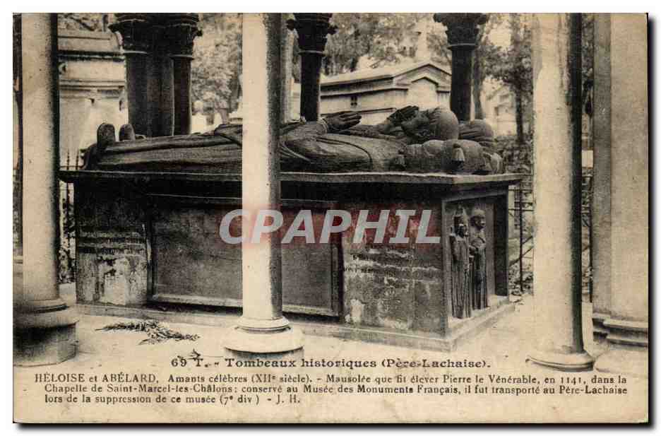 Paris 20 - Tombeaux Historique Pere Lachaise - Abelard et Heloise - CPA 