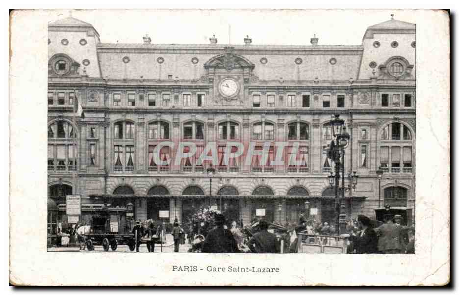 Paris 8 - Gare Saint Lazare - CPA 