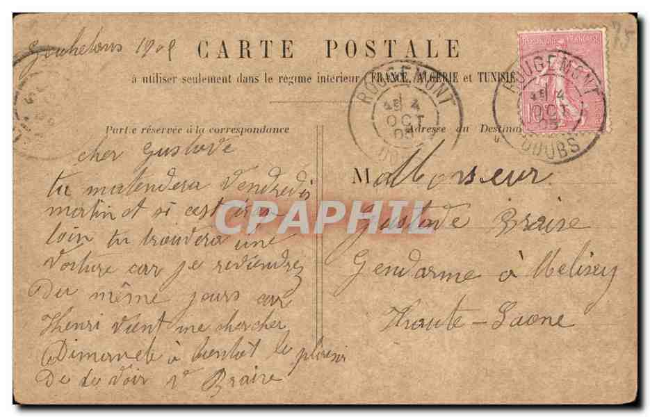 Paris 8 - Gare Saint Lazare - CPA  — Rückseite