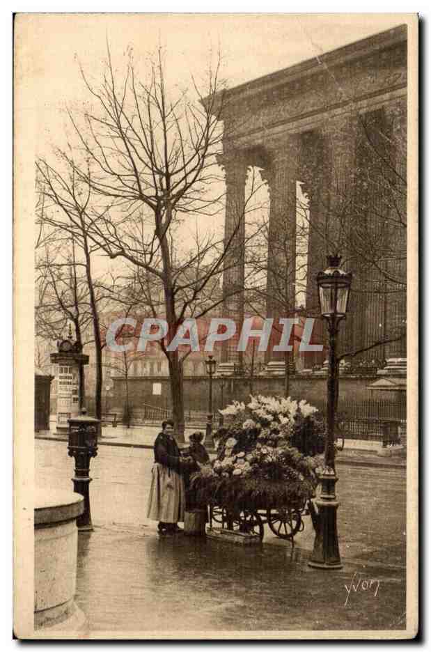 Paris 8 Marchande des Fleurs - Place de la Madeleine - CPA (metiers)