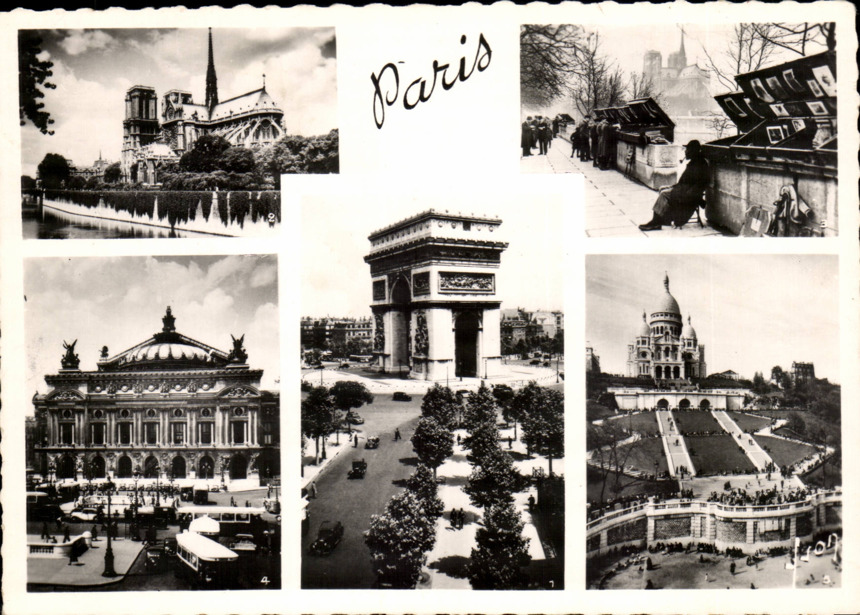 CPM Paris L'arc de triomphe de Notre DAme Bouqiniste