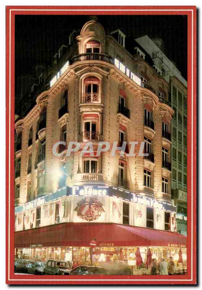 CPM La maisin d'Alsace Champs Elysees (restaurant a Paris)