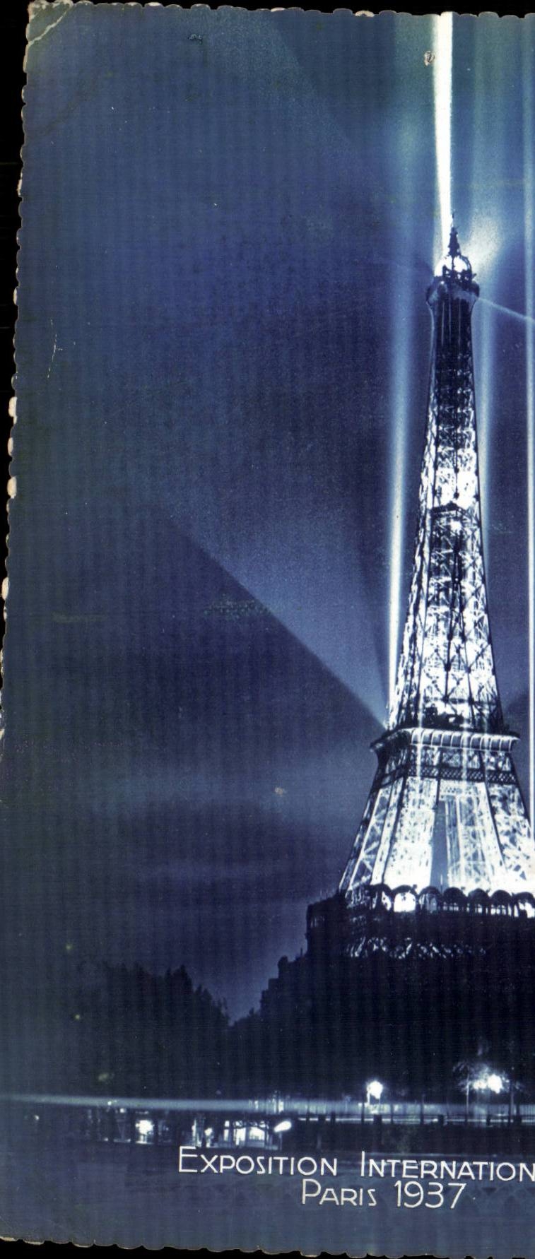 CPM Paris Exposition universelle 1937 Tour Eiffel