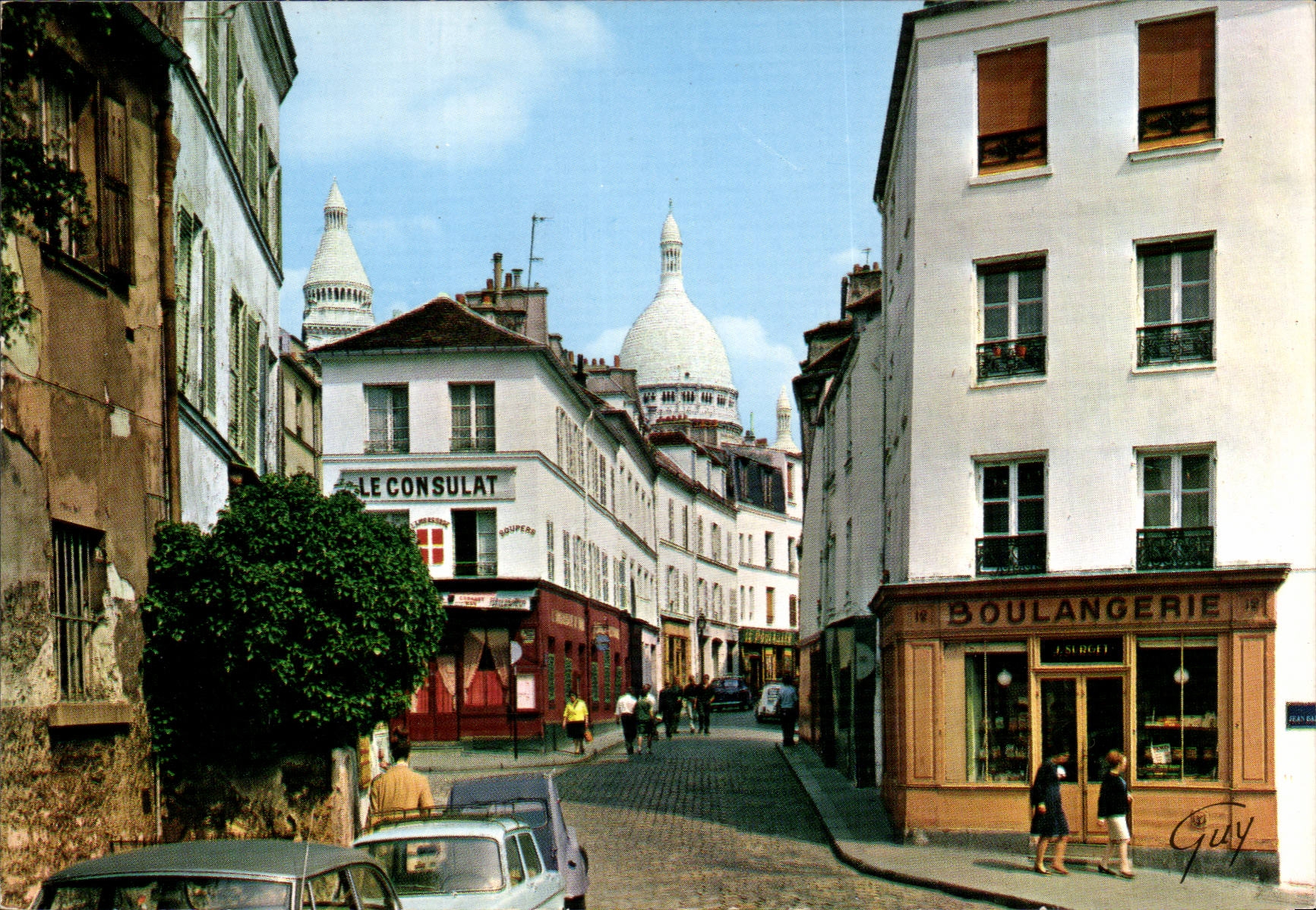 CPM Paris Le vieux Montmartre La place Jean Baptiste
