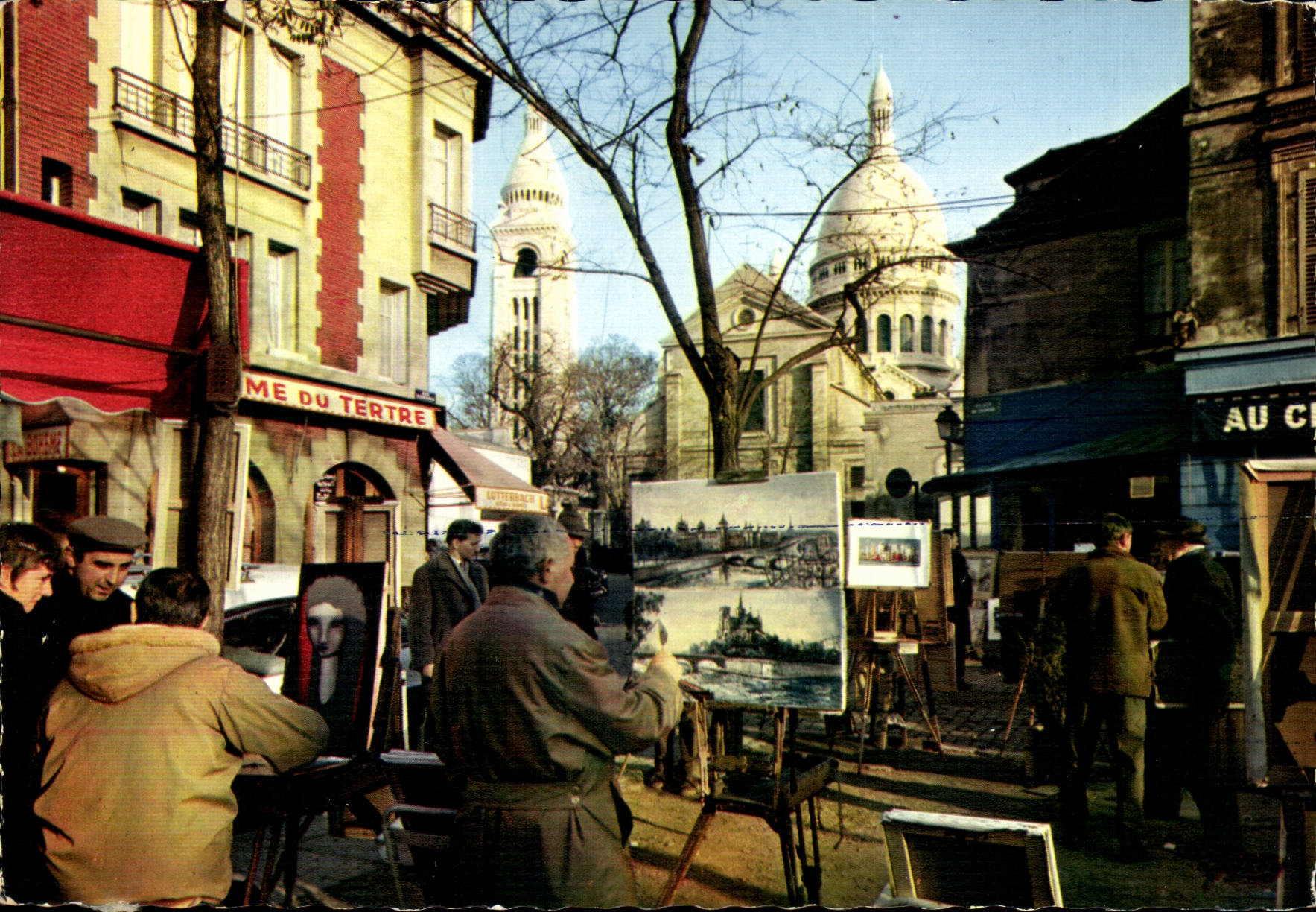 CPM Paris Les peintres de la place du TErtre (Montmartre)