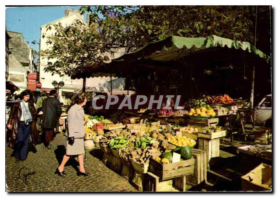 CPM Paris La rue Mouffetard