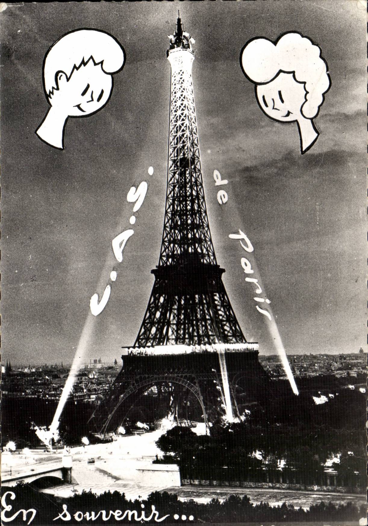 CPM Paris Tour Eiffel Vue de l'avenue de Tokio Tokyo (Japon Japan Nippon)