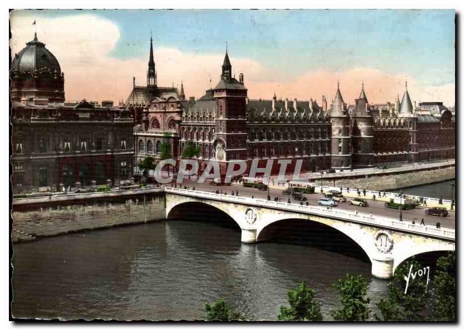 Paris 1 - Pont au Change et le Palais de Justice - CPA 