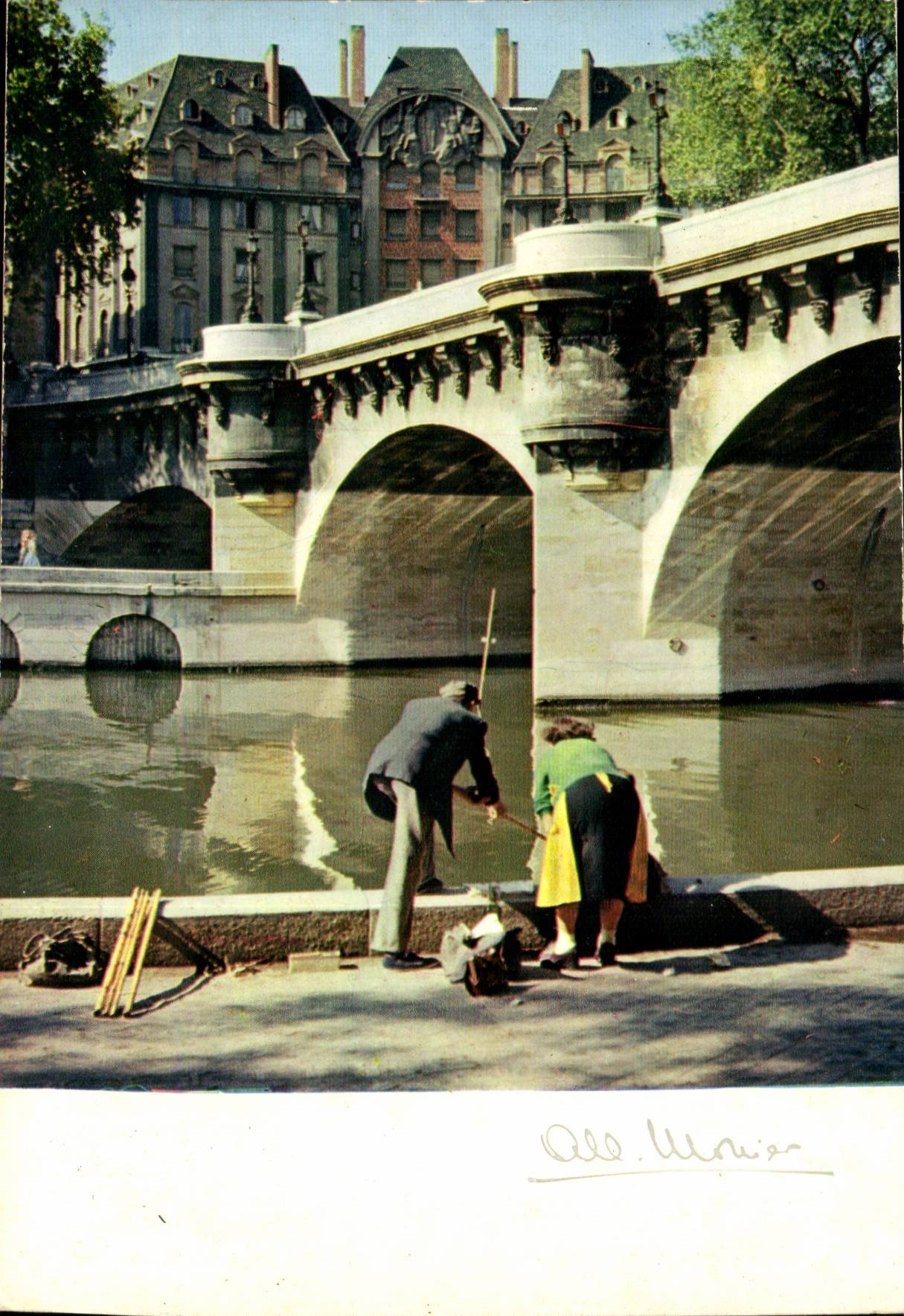 Paris 1 - Un dimanche au Pont Neuf CPA 