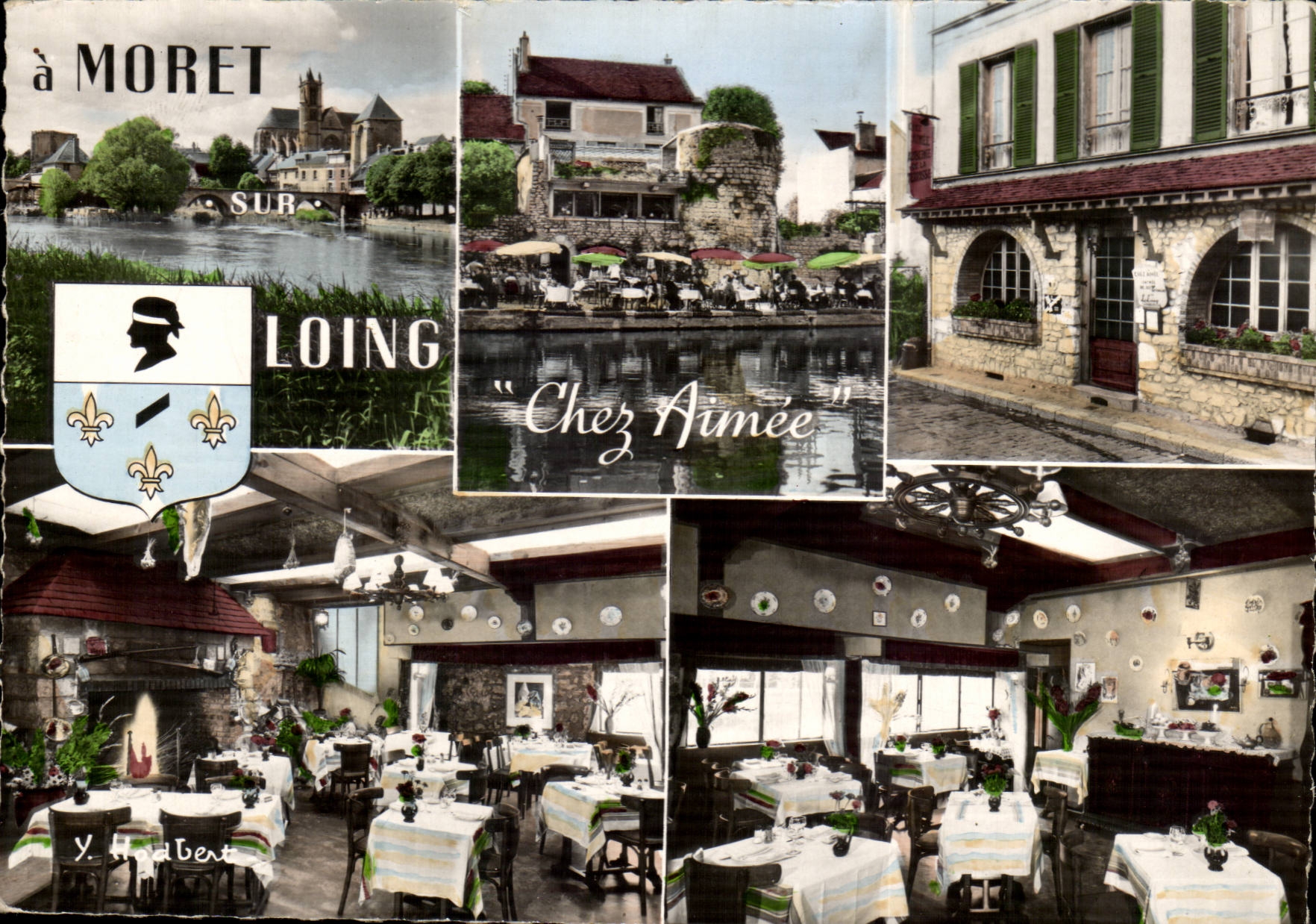 Moret sur Loing Chez Aimee - ouvert toute l'annee Auberge de la Terrasse CPA 