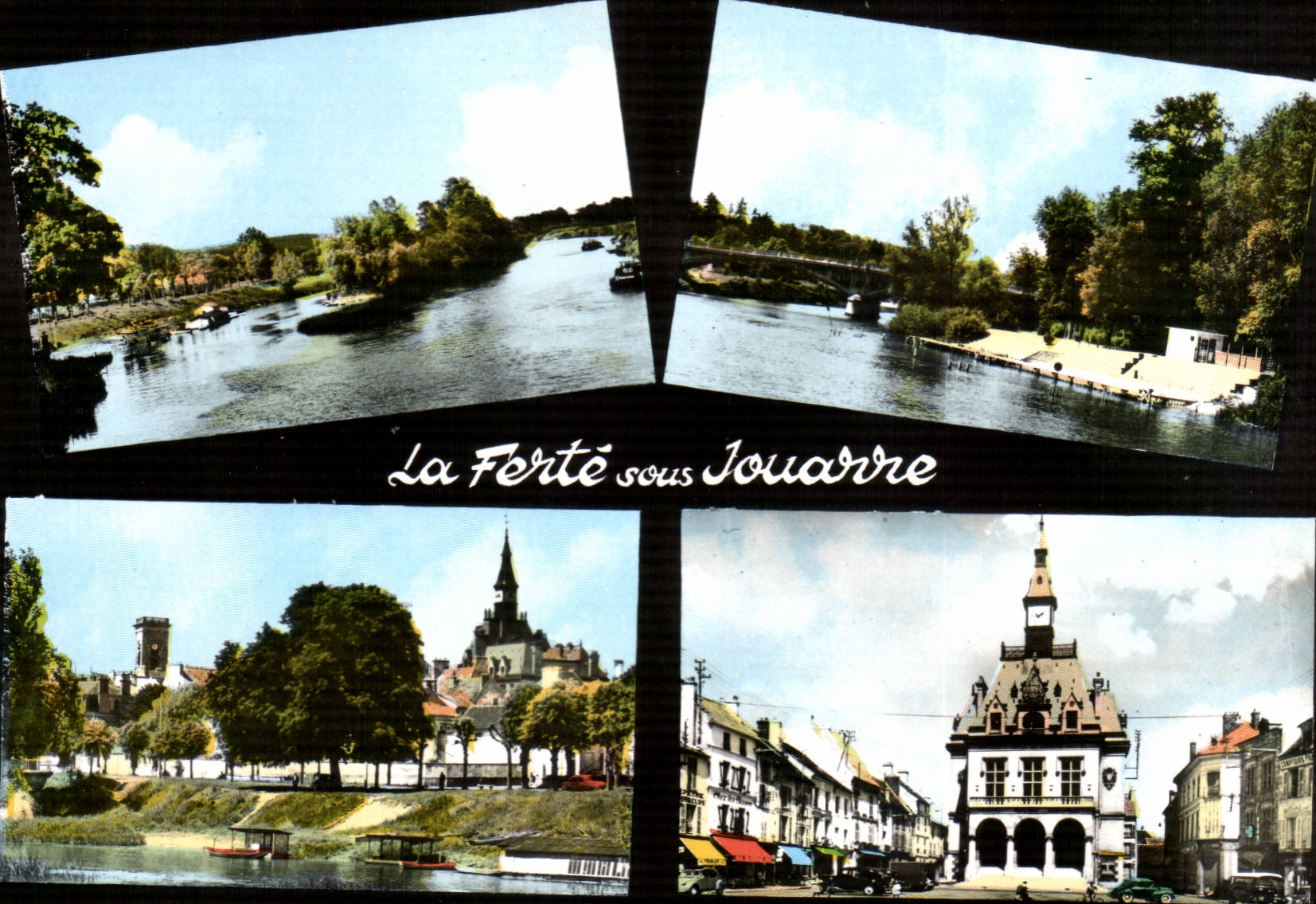 La Ferté-sous-Jouarre — Panoramablick auf das Flusslandschaft und das Dorf — Verleger: C. Les Arts Photographiques, Paris