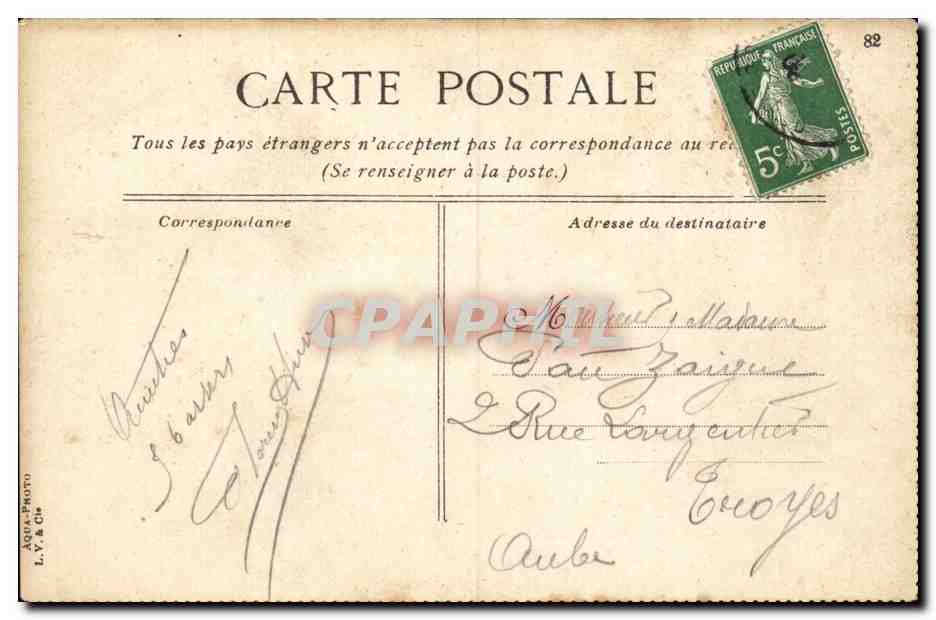 Paris 8 - Le Petit Palais des Champs Elysees - CPA  — Verso