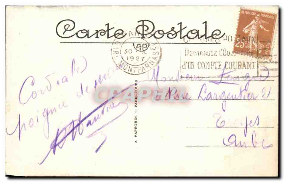 Paris 7 - Le Dome des Invalides - CPA  — Rückseite