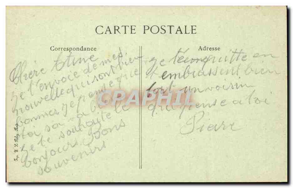 Paris 4 - L'Hotel de Ville - CPA  — Verso
