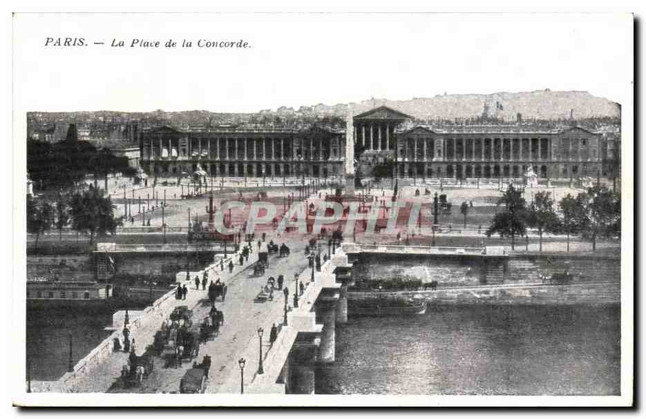 Paris 8 - La Place de la Concorde - CPA 