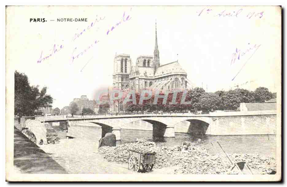 Paris 4 - Notre Dame - CPA 