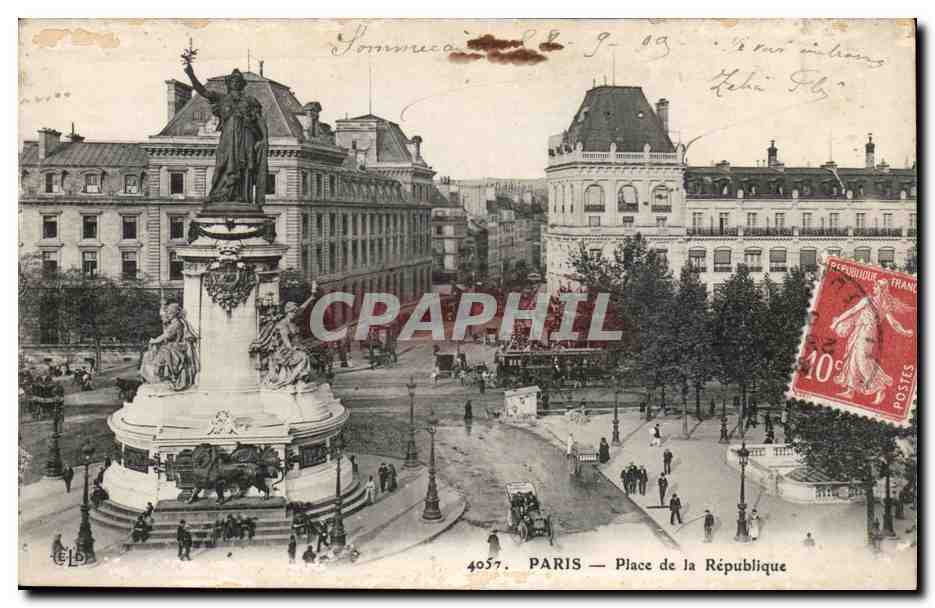 Paris 10 - Place de la Republique - CPA 