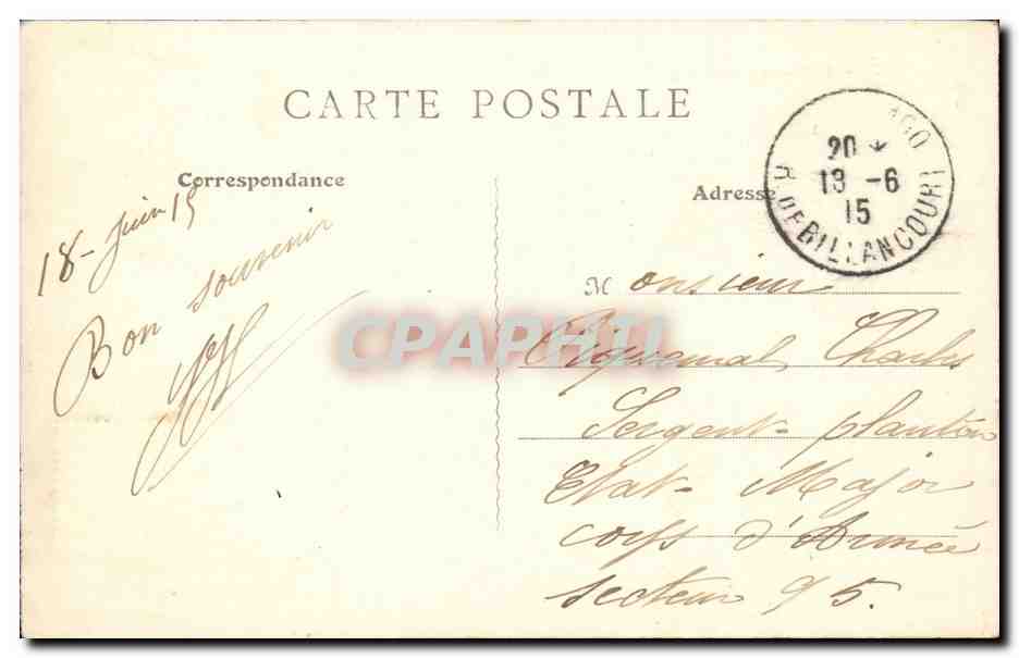 Paris - 1 - Chambre des Deputes - CPA Vignette Secours aux Blesses militaires — Rückseite