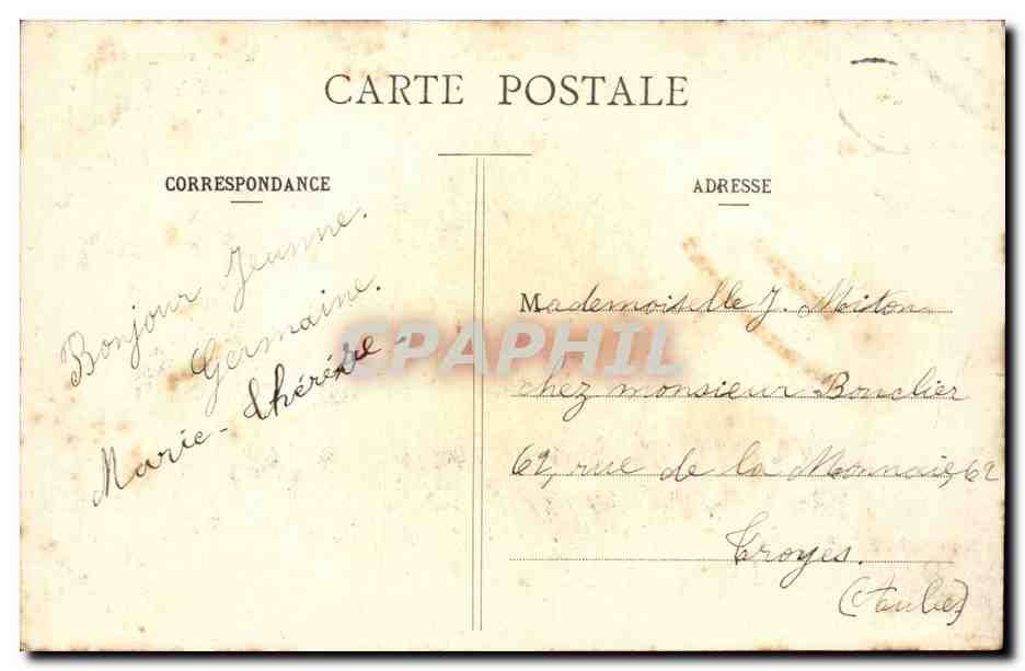Paris - 1 - La Conciergerie - CPA  — Rückseite