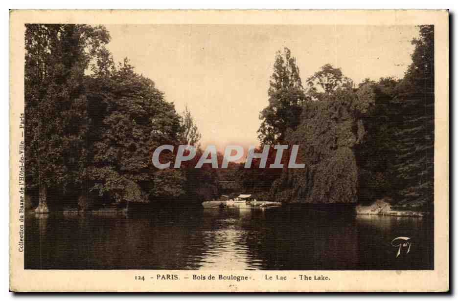 Paris - 16 - Bois de Boulogne - Le Lac - CPA 