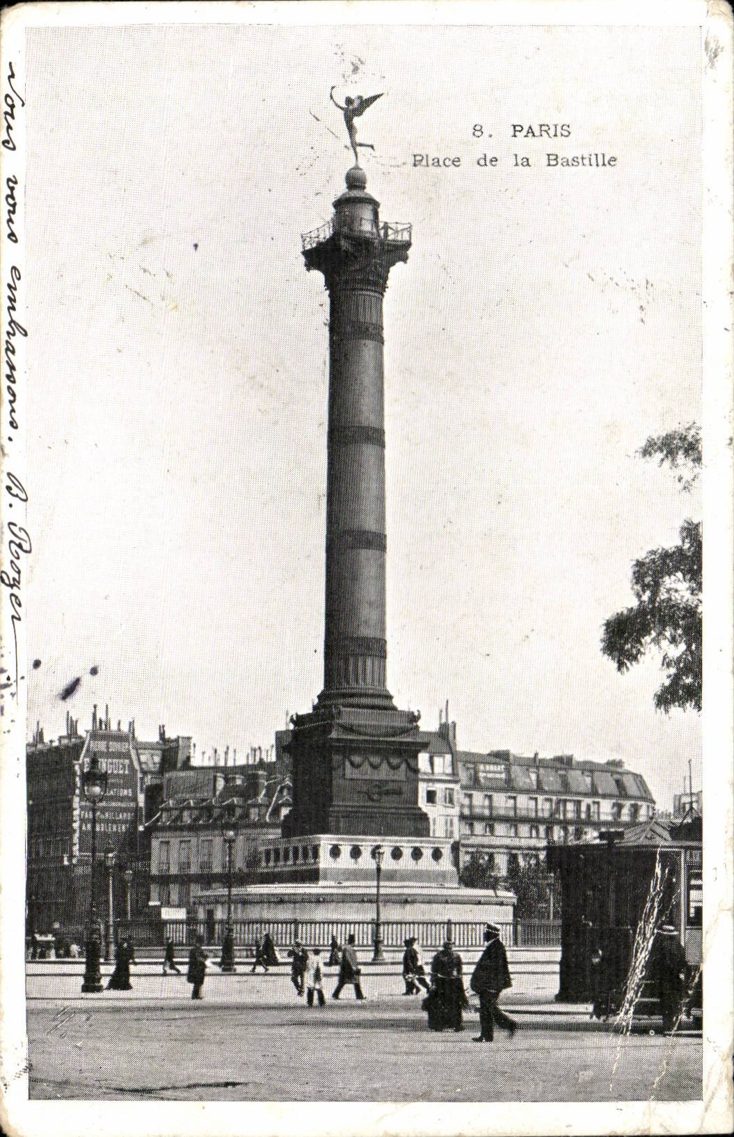 Paris - 10 - Place de la Bastille - CPA 