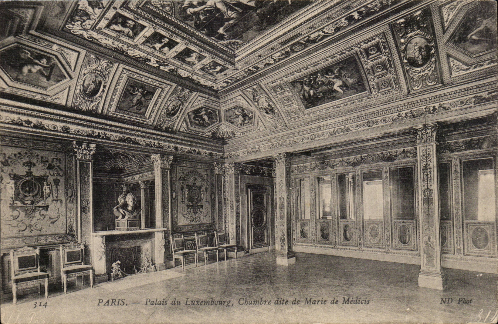 Paris - 6 - Palais du Luxembourg - Chambre dite Marie de Medicis - CPA 