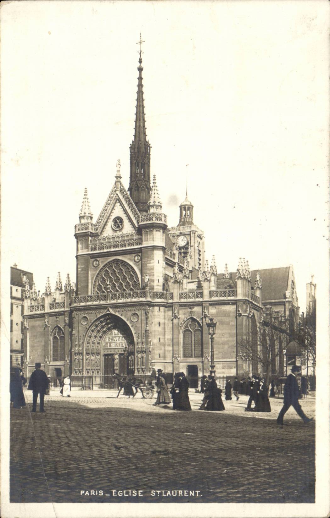 Paris - 10 - Eglise Saint Laurent CPA 
