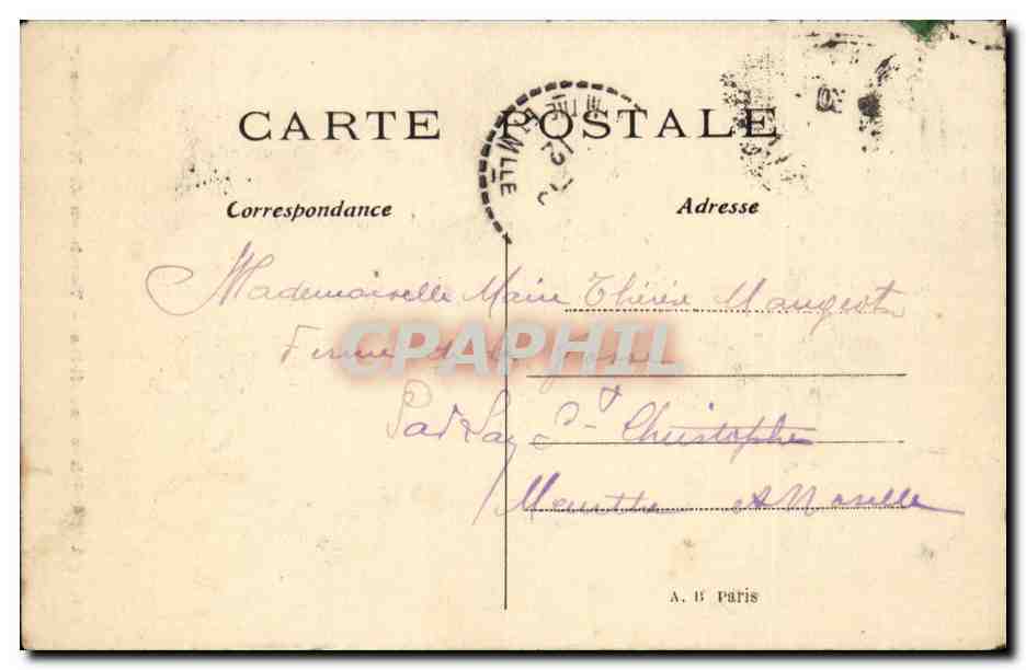 Paris - 7 - Hotel des Invalides - Tombeau de Napoleon CPA  — Rückseite