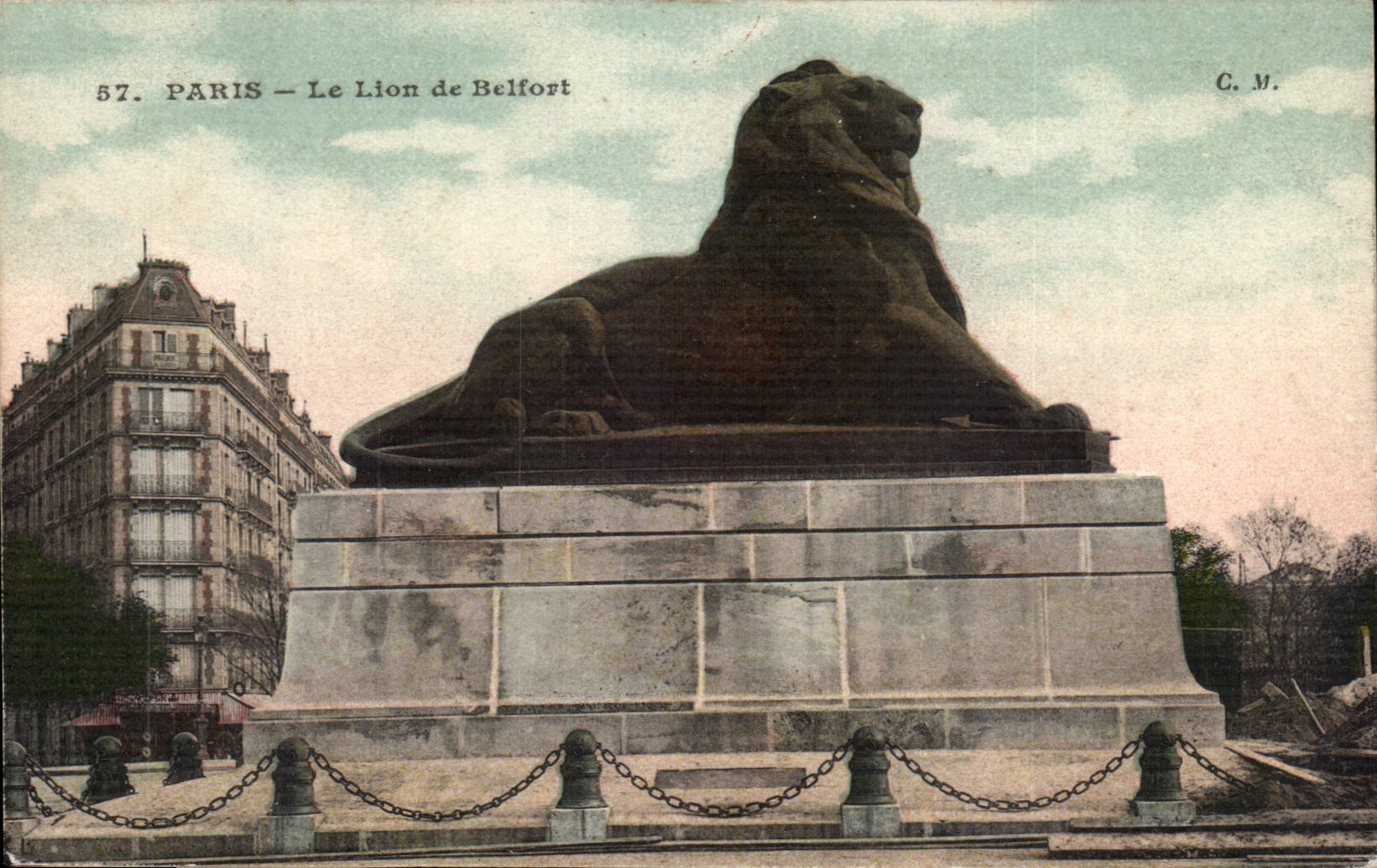 Paris - 14 - Le Lion de Belfort CPA 