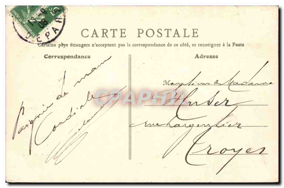 Paris - 16 - Bois de Boulogne CPA  — Rückseite