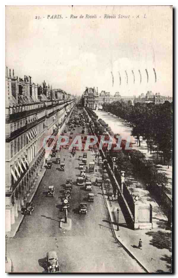 Paris - 1 - Rue du Rivoli CPA 